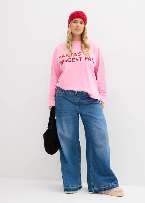 Oversizetopp i bomull, bonprix