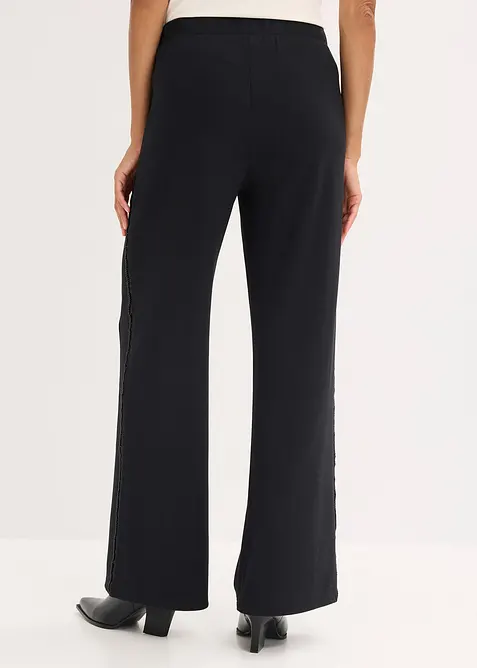 Punto di Roma-byxa med glitterstenar i dra på-modell, bonprix