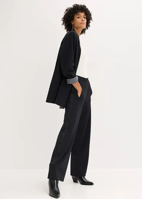 Punto di Roma-byxa med glitterstenar i dra på-modell, bonprix