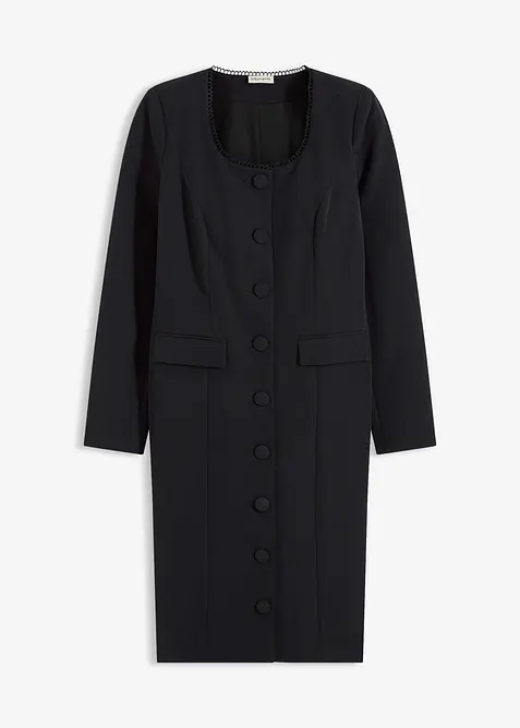 Kavajklänning med spetskanter, bonprix