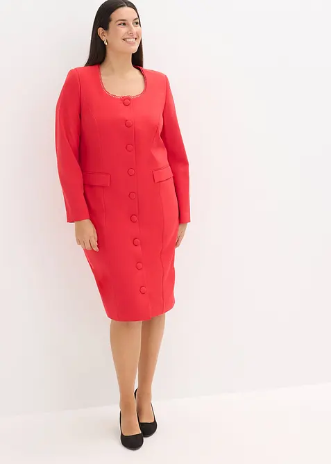 Kavajklänning med spetskanter, bonprix