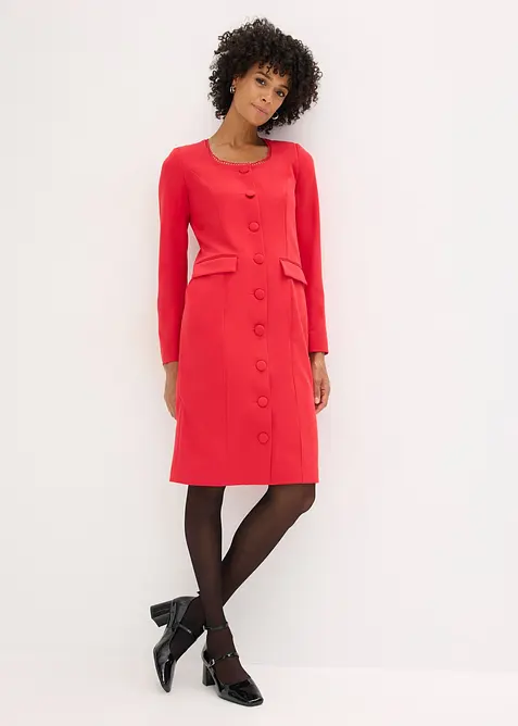 Kavajklänning med spetskanter, bonprix