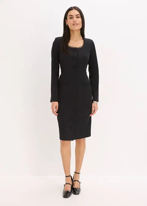 Kavajklänning med spetskanter, bonprix