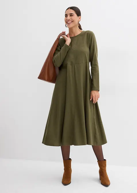 Klänning i bomullsflanell, bonprix