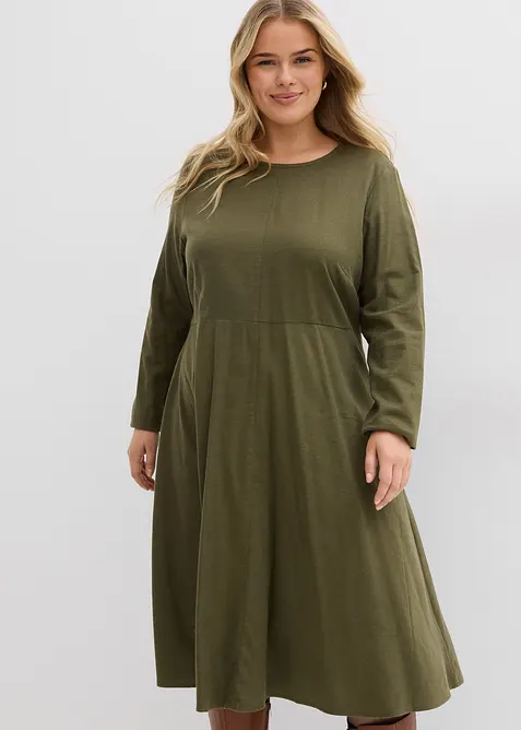 Kl&auml;nning i bomullsflanell, bonprix