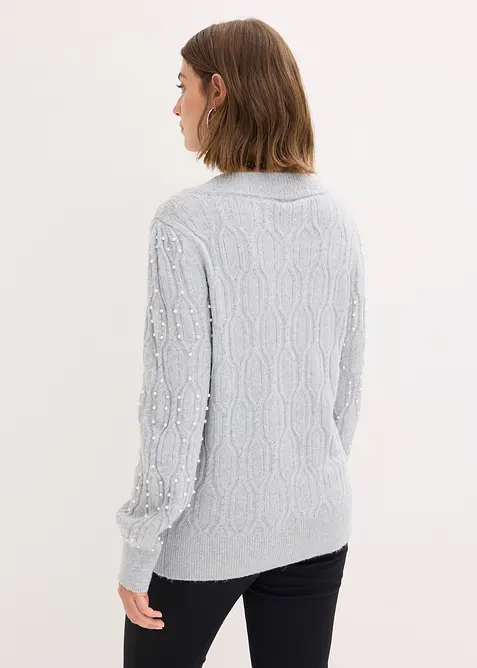 Stickad kofta, bonprix