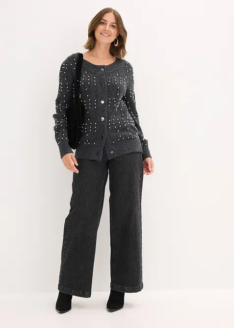 Stickad kofta, bonprix