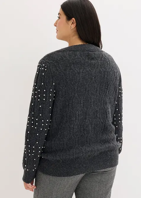 Stickad kofta, bonprix