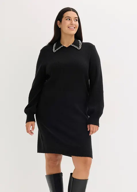 Stickad kl&auml;nning, bonprix