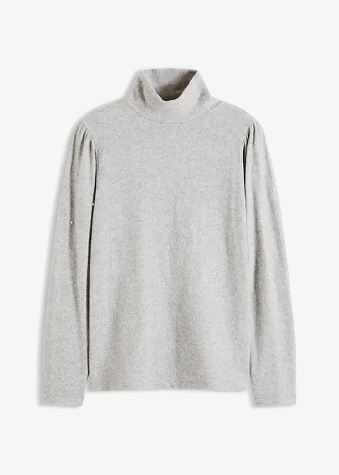 Fleecetopp i f&ouml;ljsam viskosmix, bonprix