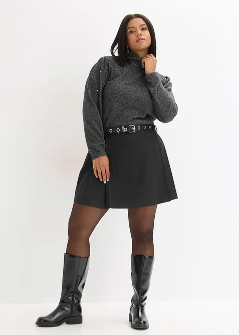 Fleecetopp i följsam viskosmix, bonprix