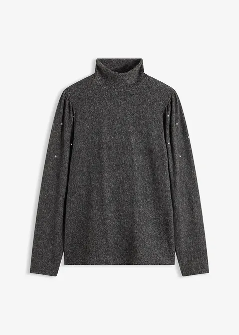 Fleecetopp i följsam viskosmix, bonprix