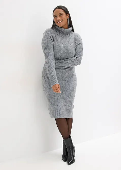 Stickad kl&auml;nning, bonprix