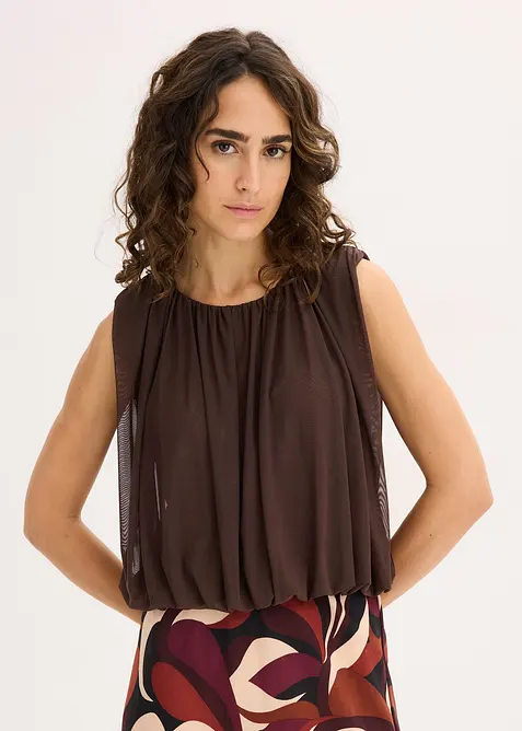 Topp i fintrådig mesh, bonprix