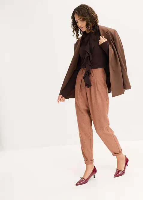 Finstickad tröja av mjuk viskosmix, bonprix