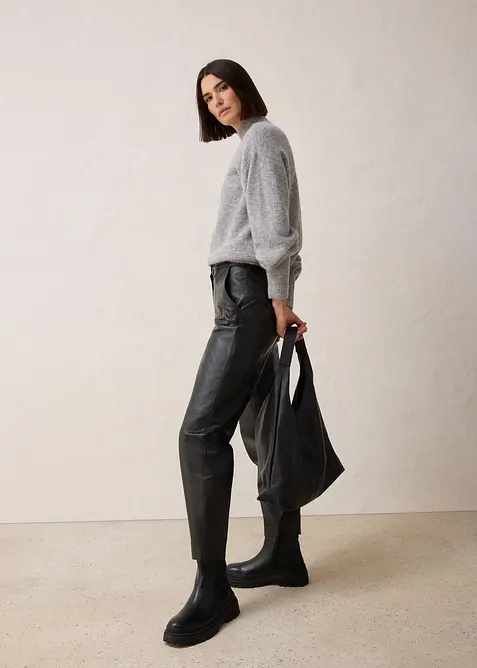 Tr&ouml;ja i ylleblandning med alpackaull, bonprix