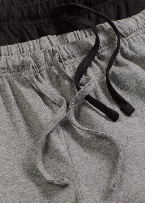 Pyjamasbyxa med sidfickor (2-pack), bonprix