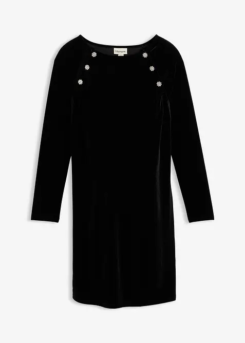 Mammaklänning i festfin stil med amningsöppning, bonprix