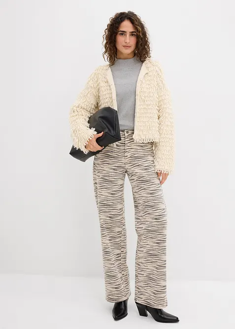 Twillbyxa av elastisk bomullsmix, bonprix