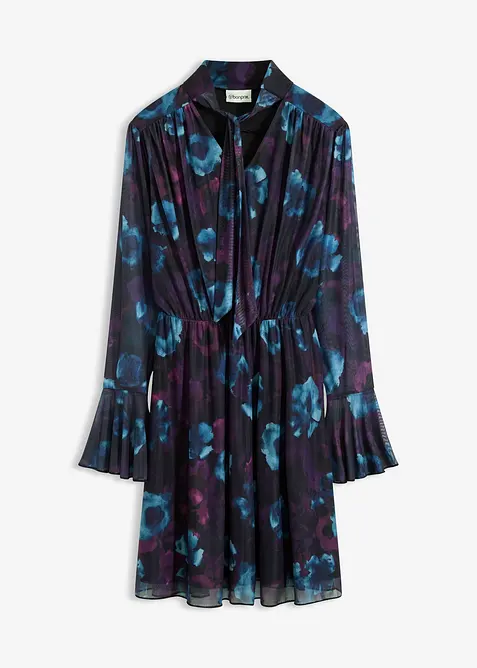 Klänning av mjuk mesh, bonprix