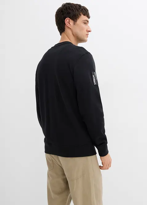 Sweatshirt med bröstficka av ekologisk bomull, bonprix