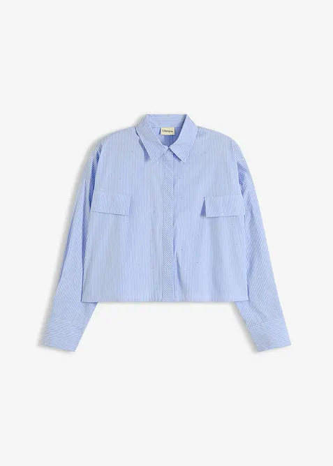 Oversizeblus i bomullsmix, bonprix