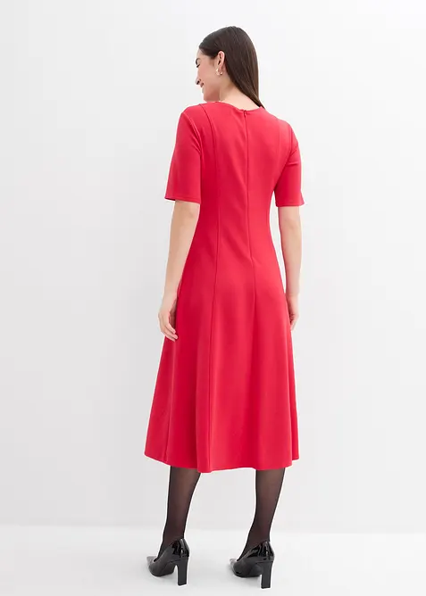 Jerseyklänning i böljande viskosmix, bonprix