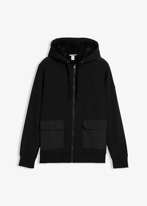 Munkjacka med teddyfoder, bonprix