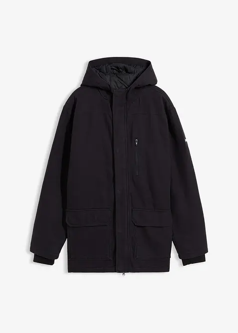 Vinterjacka i robust canvas, bonprix
