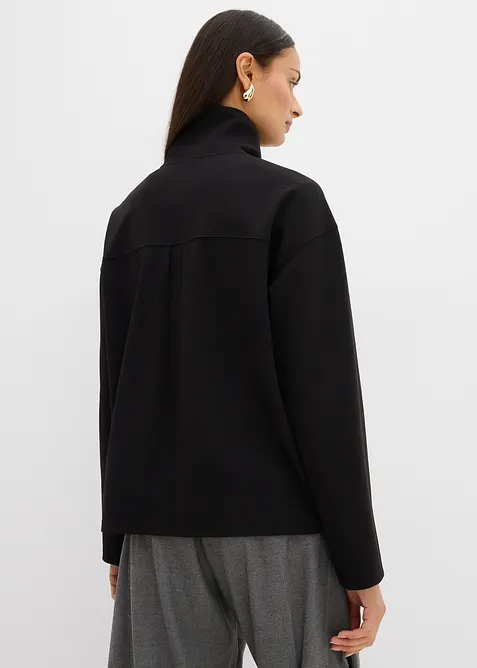 Tröja av viskosmix, med krage, bonprix