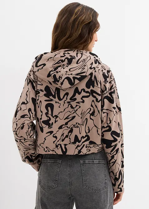 Sweatshirt med huva i bomull, bonprix