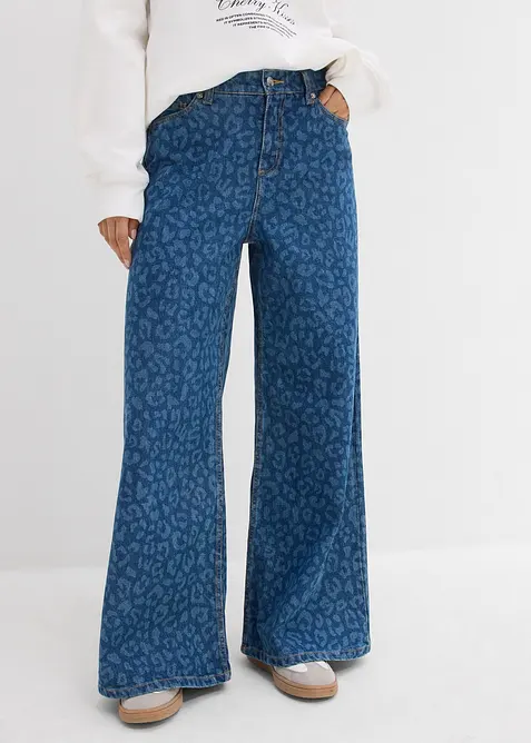 Wide Leg Jeans Mid Waist, bonprix