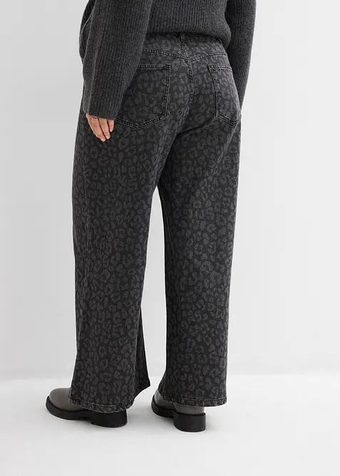 Wide Leg Jeans Mid Waist, bonprix