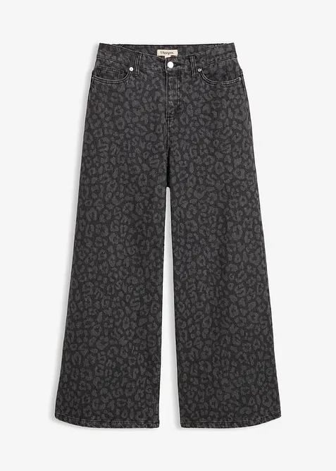 Wide Leg Jeans Mid Waist, bonprix