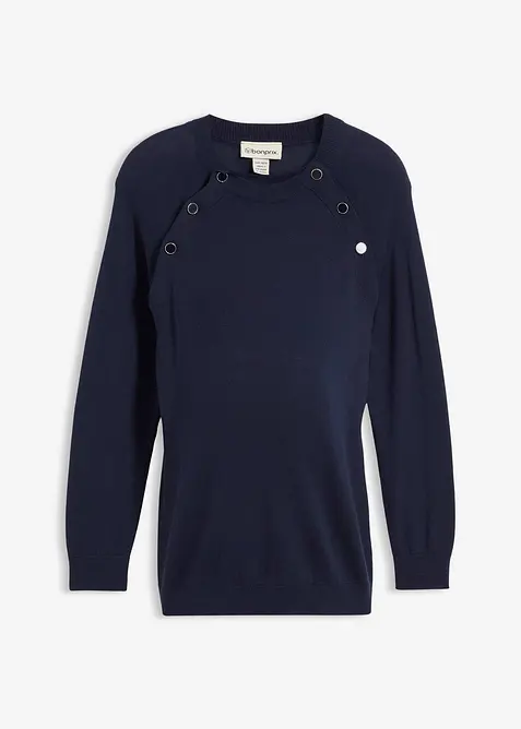 Mamma-/amningströja i ekologisk bomull, bonprix