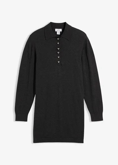 Mamma-/amningsklänning i finstickad ekologisk bomull, bonprix