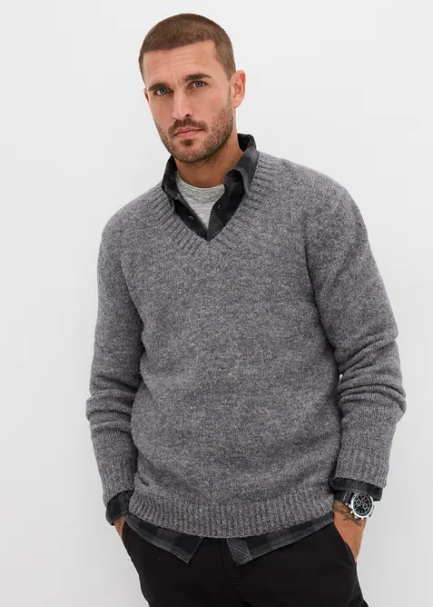 Grovstickad tröja i lättskött material, bonprix