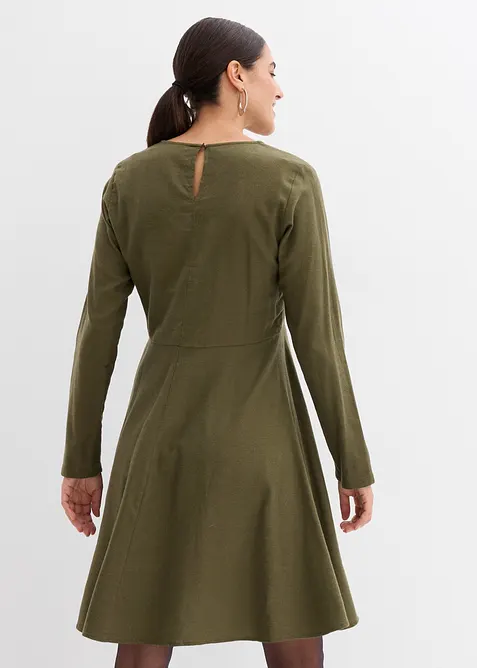 Klänning i bomullsflanell, bonprix