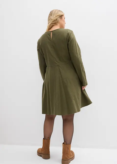 Klänning i bomullsflanell, bonprix