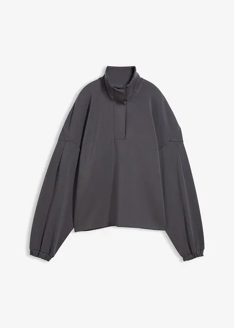 Oversizesweatshirt i stabil trikå, bonprix