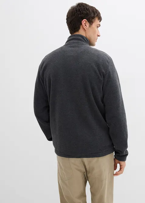 Mjuk fleecejacka med insticksfickor, bonprix