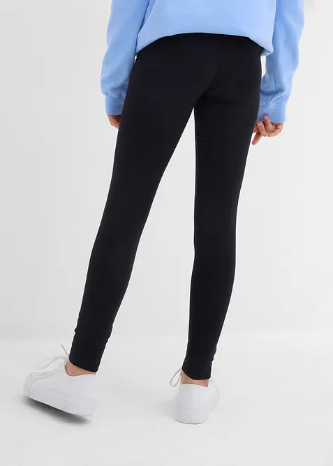 Termoleggings i elastisk bomullsmix (3-pack), bonprix