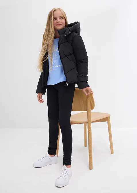 Termoleggings i elastisk bomullsmix (3-pack), bonprix