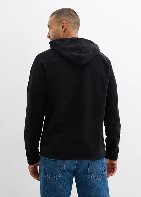 Mjuk fleecetröja med huva, bonprix