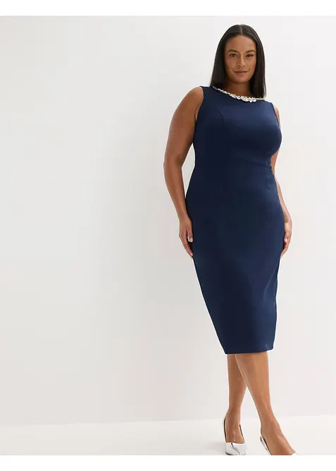 Cocktailklänning med strassapplikation, bonprix