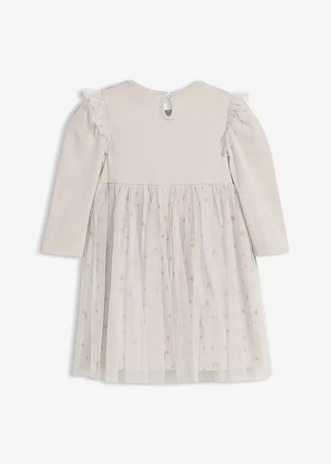 Långärmad body och klänning för bebisar, bonprix