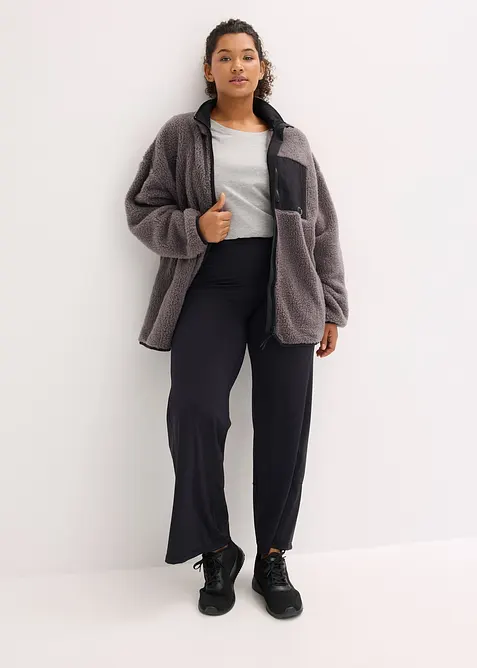 Bekväm träningsbyxa med justerbar benvidd, bonprix