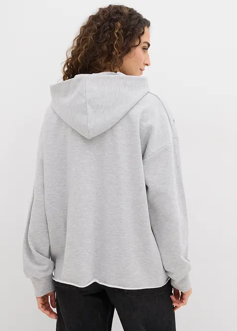 Oversize-hoodie med dekorstenar, bonprix