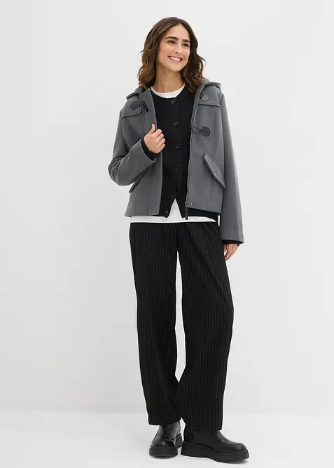 Cardigan med rund halsringning, bonprix