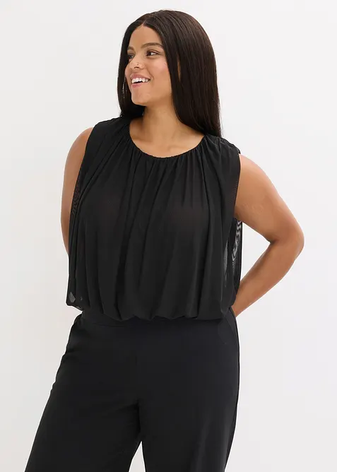 Topp i fintr&aring;dig mesh, bonprix